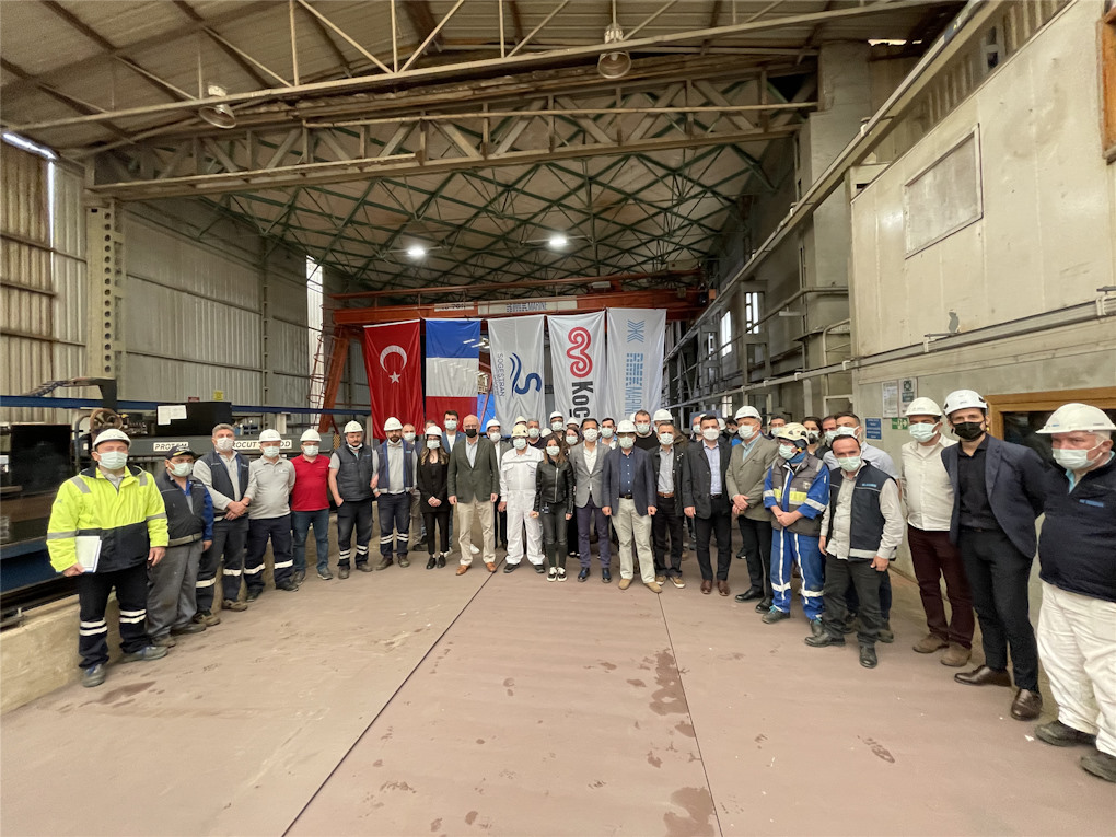 Point de Caux Steel Cutting Ceremony